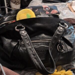 Coach Black Legacy Poppy Leather Shoulder/Crossbody Bag